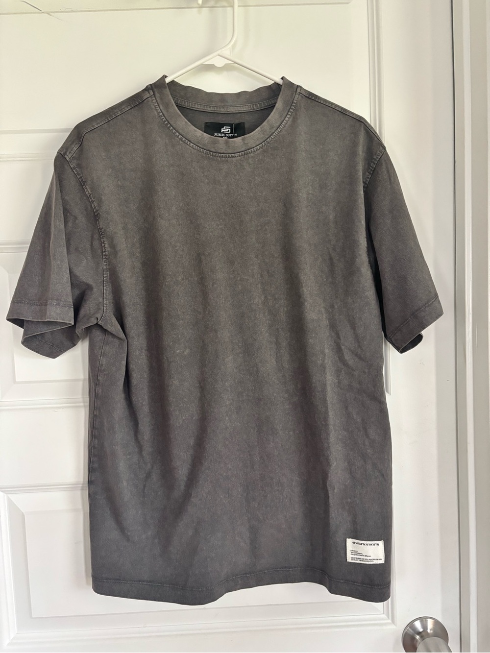 Public Supply Undyed Gray Crewneck T-Shirt - Review